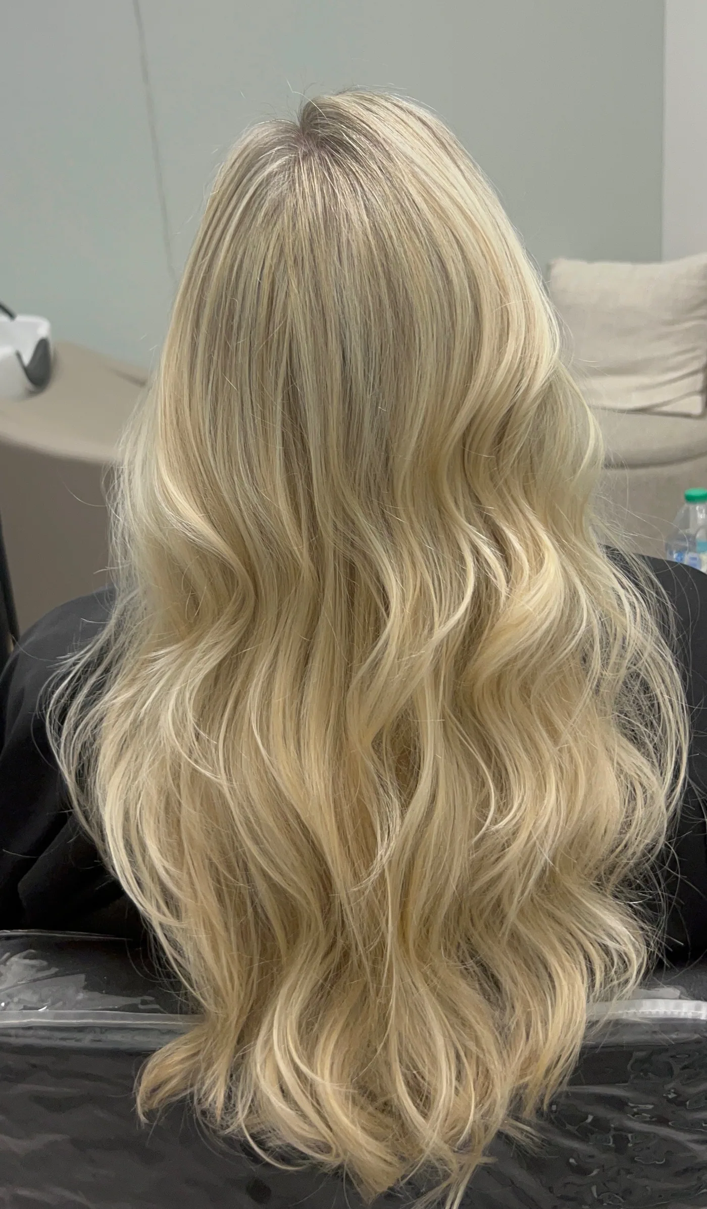 Platinum blonde balayage with ammonia-free color at The Beauty of Zen, Worcester MA